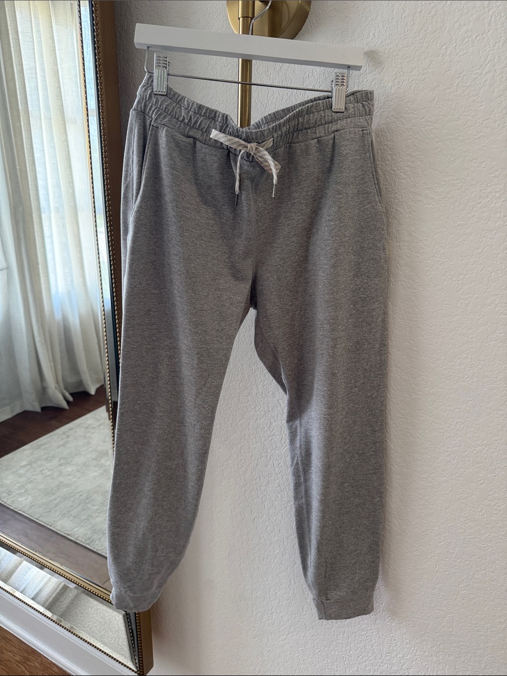 Vuori Light Gray Performance Joggers